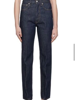 Classic Straight-Leg Jeans in Dark Indigo